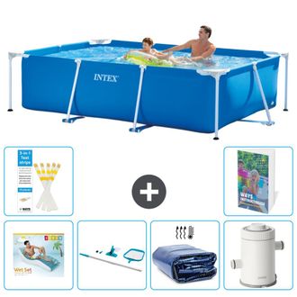 Intex Piscina Con Estructura Rectangular - 260x160x65 Cm - 7-piezas S96