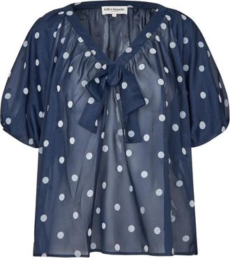 Lollys Laundry Blouses - Dames - Blouses - Blauw - M - Overhemden