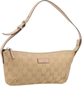 Gucci Pre-owned Shoulder Bags, female, Beige, Size: ONE SIZE Pre-owned Accessory Pouch