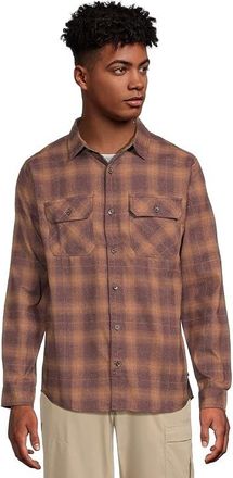 Royal Robbins Vogelsang Long Sleeve Mens T Shirt Loganberry Round Top Pld : 2XL, Nylon/Polyester