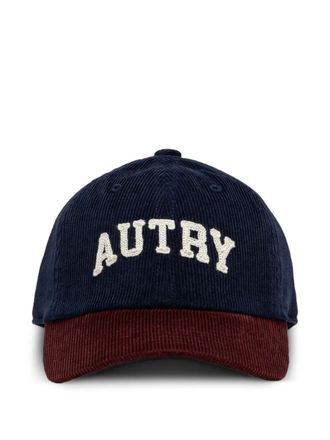 Autry Ribfluwelen tweekleurige honkbalpet - Blauw
