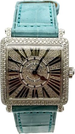 Franck Muller Master Square Quartz Diamond Mens Watch 6002 S QZ D CD