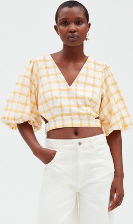 Claudie Pierlot Top court carreaux