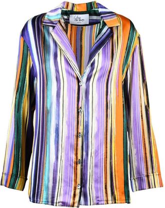 Sleep No More Silk Shirt - Purple