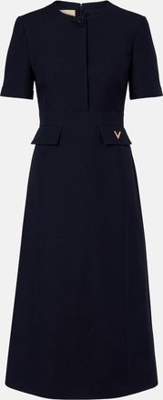 Valentino Crepe Couture VGold midi dress