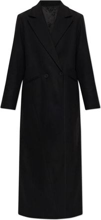 AllSaints Nellie Double-Breasted Coat - Dames - Mantel - Zwart - S - Wol - Jassen