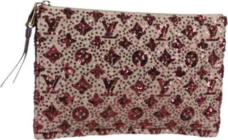 Louis Vuitton Pre-owned Clutches, female, Multicolor, Size: ONE SIZE Pre-owned Vintage Canvas Clutch