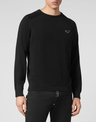Philipp Plein Pullover Round Neck Men in Black at Nordstrom, Size Xxx-Large