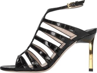 Tom Ford Caged Sandal - Dames - Sandalen met hakken - Zwart - 35 EU - Leer - Schoenen