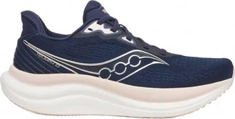 Saucony Womens Triumph 23 Running Shoes In Navy/cameo
