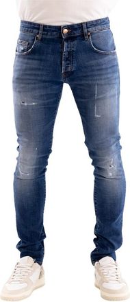Don the Fuller Jeans modello Milano lavaggio 1104 - Heren - Skinny Jeans - Blauw - W34 - Katoen - Jeans