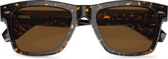 Oliver Peoples N.04 Sun 53mm Polarized Rectangular Sunglasses in Tortoise at Nordstrom