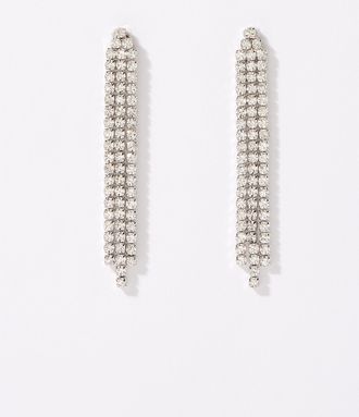 Simons Womens Crystal bar earrings