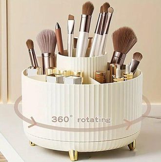 OEM Organizador De Maquillaje Transparente Y Giratorio, Organizador De Cuidado De La Piel, Rotaci&oacute;n De 360&deg;, Para Ba&ntilde;o Y Tocador