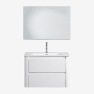 Sklum Conjunto De Mueble De Ba&ntilde;o Suspendido 80x50 Cm En Madera Con Lavabo Integrado Egerton Sklum