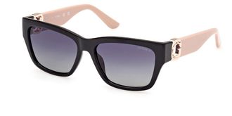 Guess GU00105 Polarized 05D Womens Sunglasses Black Size 56