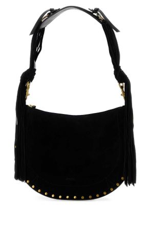 Isabel Marant Womens Black Suede Oskan Shoulder Bag Borse A Mano