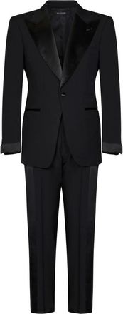Tom Ford Hombre, Trajes, Negro, Talla: S