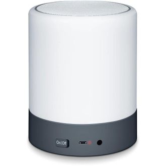 Beurer Wl50 Despertador Con Luz, Simulaci&oacute;n Amanecer Y Atardecer, Alarma Despertador, Led, Luz Ajustable Con 3 Niveles De Intensidad, Bater&iacute;a Recargable 2.00