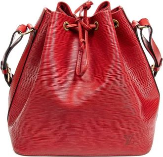 Louis Vuitton Borsa a secchiello con monogramma goffrato anni 90 - Rosso