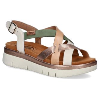 Pikolinos Palma W4N-0650 Leather Womens Slingbacks Sandals - Nata - Size:UK 4-4.5