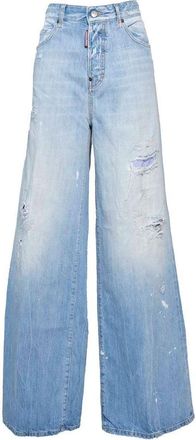 Dsquared2 Light Bleach Light Blue Denim Traveller Jeans