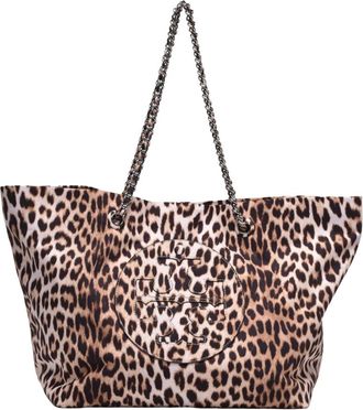Tory Burch Borsa Tote Ella con Stampa e Catena - - Bags - Donna - Marrone - ONE SIZE