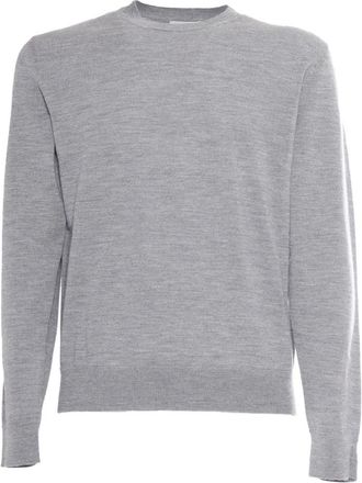 Ballantyne Round-neck Knitwear, male, Gray, Size: 2XL Maglia Girocollo