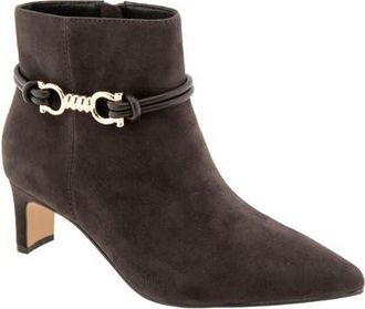 Andr&eacute; Assous Wrenna Pointed Toe Bootie in Chocolate at Nordstrom, Size 6.5