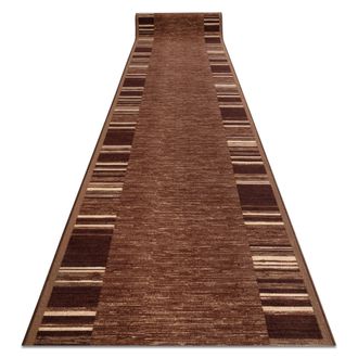 RugsX RugsX Anti-Slip Adagio Runner in Brown | Size: 120 cm x 510 cm