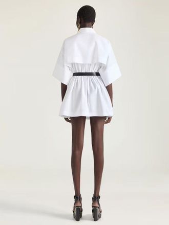Givenchy Pleated Shirt Dress - White