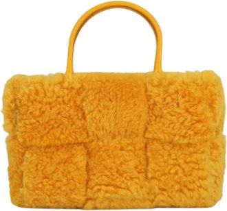 Bottega Veneta Pre-owned Handbags, female, Yellow, Size: ONE SIZE Pre-owned Handbag, Pouch