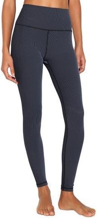 Spiritual Gangster Lotus Two-Tone High Waist 7/8 Leggings in Black at Nordstrom Rack, Size X-Large