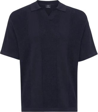 Genti No Buttons Polo - Heren - Polos - Blauw - S - Tops