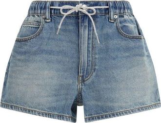 Alexander Wang Blue Cotton Bermuda Womens Shorts