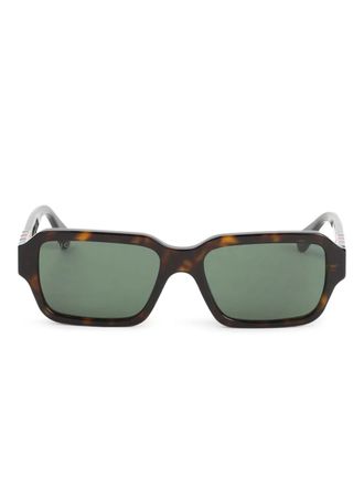 Gucci Occhiali rettangolari - Marrone