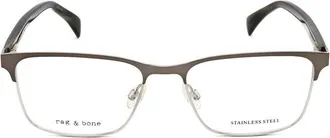 Rag & Bone Mens Grey Rectangular Eyeglass Frames RNB7051/G-1