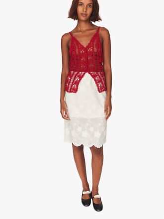 The Garment Fleur Slip Skirt In Cream