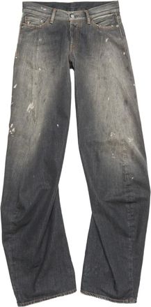 Acne Studios Jeans met logopatch - Grijs