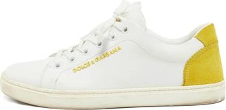 Dolce & Gabbana Sneakers in pelle scamosciata - Bianco