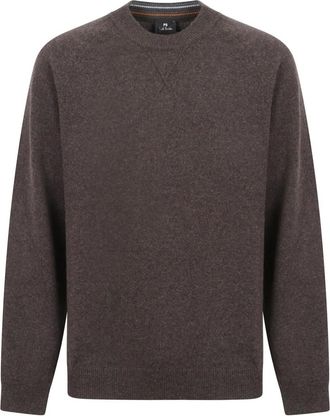 Paul Smith Jersey de cuello redondo - Knitwear - Hombre - Marr&oacute;n - XL