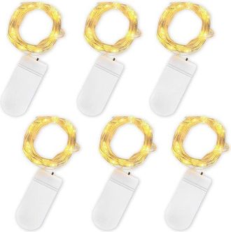 OEM Iluminaci&oacute;n Ambiental, 2 Metros De Largo, Cable De Cobre Impermeable De 20 Mm Con Luces Led, Ideal Para Cumplea&ntilde;os, Fiestas, Colores C&aacute;lidos