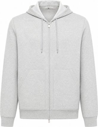 Brunello Cucinelli DOUBLE COTTON, CASHMERE AND SILK SWEATSHIRT TOPWEAR WITH ZIP AND HOOD - Brunello Cucinelli - Man