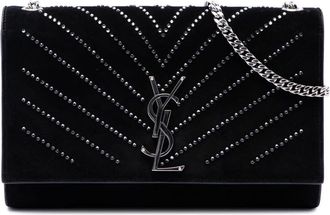 Saint Laurent Pre-owned Saint Laurent Suede Crystal Monogram Kate Crossbody Ladies MDT3QUR60KJ02TPF