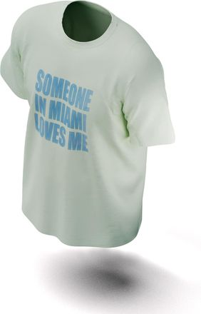 Drake Official Someone in Miami Loves Me T-Shirt, Light Green, S