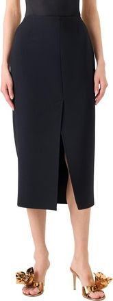 Akris Wool Double Face Pencil Skirt in Black at Nordstrom, Size 12