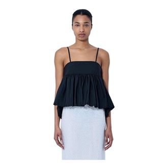 Cecilie Bahnsen Dames, Tops, Zwart, Maat: S Taf