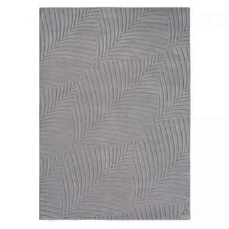 Un amour de tapis Alfombra de sal&oacute;n 250x350 cm copetudo a mano de lana gris