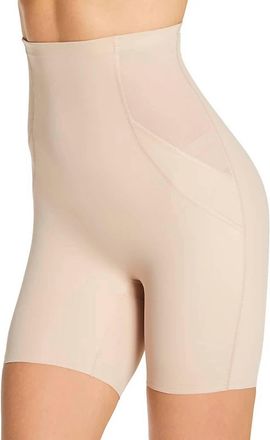 Miraclesuit Fit And Firm Hi Waist Bike Pants In Beige