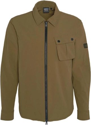 Barbour Flex Military Olive Overshirt - Heren - Zomerjassen - Bruin - XL - Polyester - Jassen